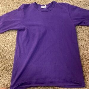 purple Champion shirt